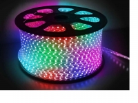 Светодиодная лента RGB SMD5050  водонепроницаемая 220В, 60LED/м