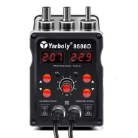 Паяльная станция Yarboly 8586D, 2 дисплея, черная, Set-B