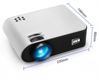 Мини-проектор AUN W18, 2800 люмен, 854x480 dpi