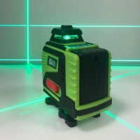 Лазерный уровень BINLI 4D 16 линий зеленый, аккумулятор, пульт) кейс