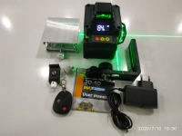 Лазерный уровень HILDA 4D 16 линий зеленый, аккумулятор, пульт) сумка