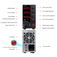 Регулируемый лабораторный блок питания NPS605W 0-60 В, 5 А, 3 разряда