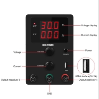 Блок питания лабораторный NICE R-SPS3010, 0-30В/10А, 2 индикатора