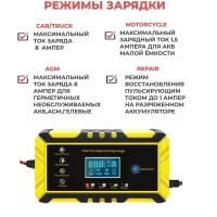 Зарядное устройство TA-SC248 для аккумулятора автомобиля 12/24В, 8/4А