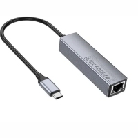 USB HUB HOCO HB34, 4 в 1, 3USB 3.0, RJ45, 15  см