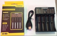 Зарядное устройство LiitoKala Lii-402 4-слота, для Li-ion/Li-Fe/Ni-HM аккумуляторов