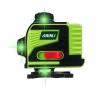 Лазерный уровень BINLI 4D 16 линий зеленый, аккумулятор, пульт) кейс