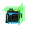 Лазерный уровень XEAST XE-240 12 линий 3D 360 зеленый, аккумулятор