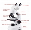 Профессиональный бинокулярный биологический микроскоп YEGREN XSP-126L 40X-1600X, + камера 2 Мп
