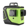 Лазерный круговой 3D уровень, нивелир Fukuda MW-93T-2-3G, 12 линий, зеленый лазер, сумка