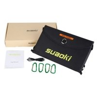 Солнечная зарядка Suaoki 25 Вт походная, складная с контроллером 5 В, 2-USB (Код: )