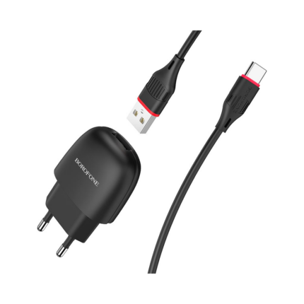 Зарядное устройство BOROFONE BA49A 2.1А,  шнур Type-C
