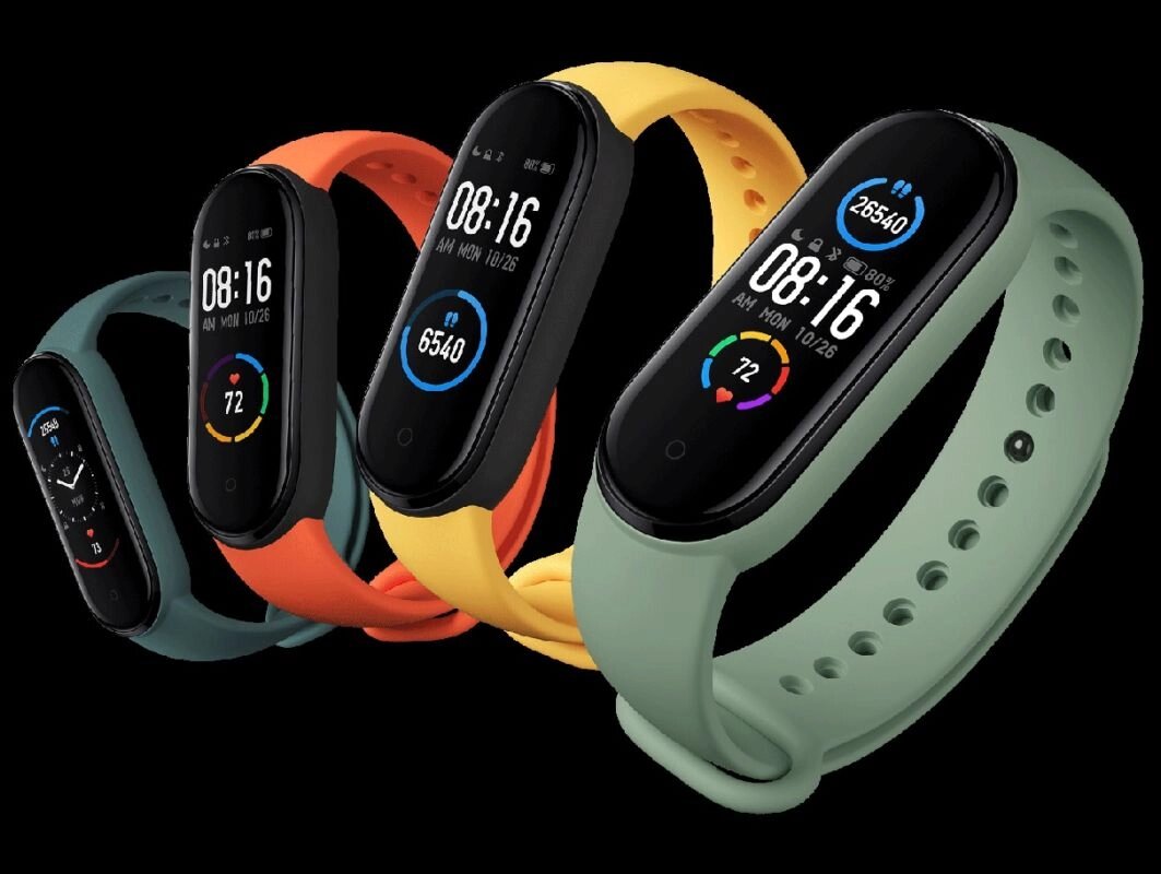 Фитнес боаслет Xiaomi Mi Band 5 с OLED дисплеем, русифицированный