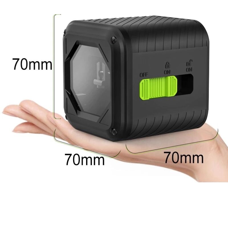 Самовыравнивающийся лазерный уровень, нивелир CLUBIONA MD02GS Plus, 2-линии, зеленый