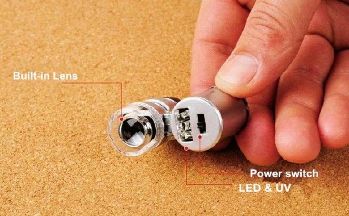 Микроскоп 60Х миниатюрный с подсветкой