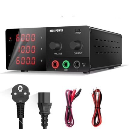 Блок питания NICE R-SPS6020, 0-60В/20А, 3 индикатора, черный