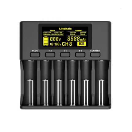Зарядное устройство LiitoKala Lii-S6, 6 слотов, Li-Ion/IMR/LiFePO4/NiMH/NiCd + автозарядка