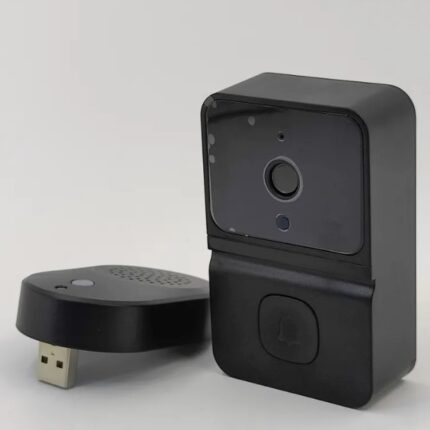 Беспроводной дверной видеозвонок Z40, Wi-Fi, 480p, IR, черный